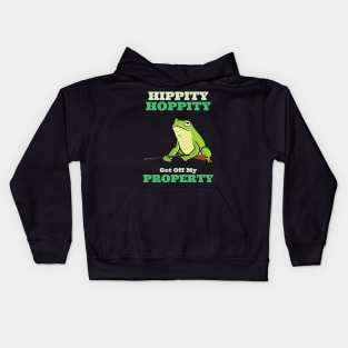 Hippity Hoppity Get Off My Property Kids Hoodie